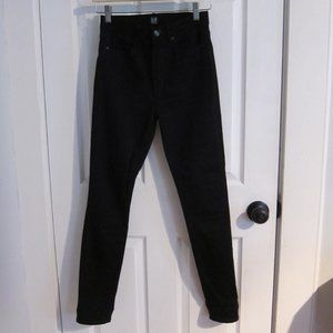 GAP True Skinny Black High-Rise Denim Jeans 25 New